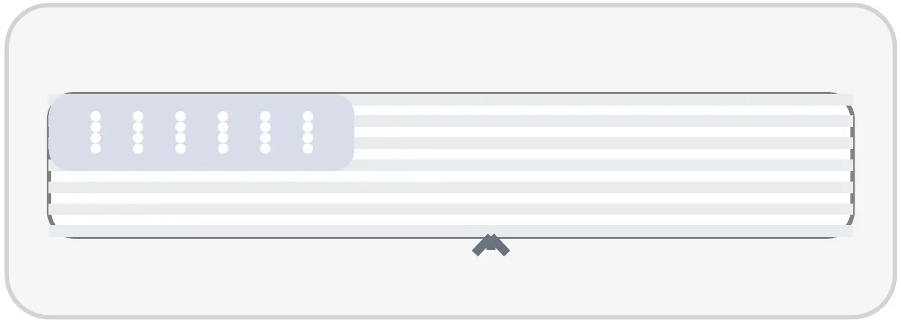 First lengthwise fold