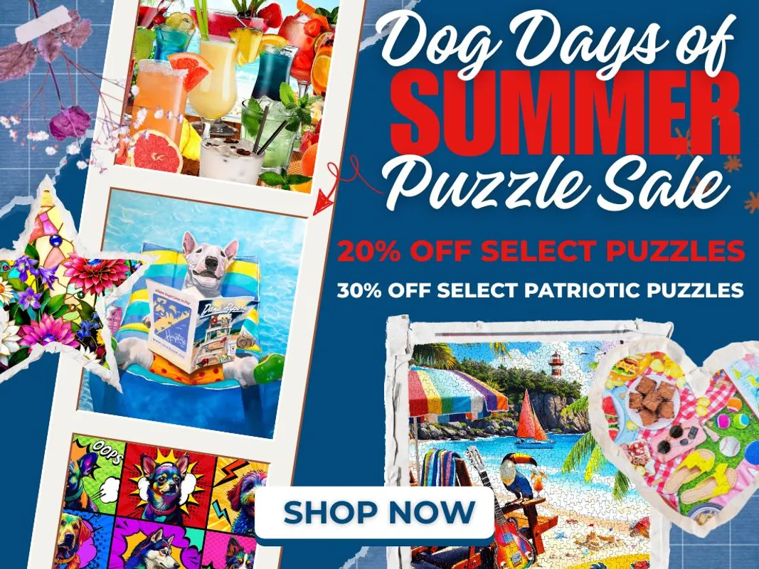 Dog Days of Summer - 20% Off Select Puzzles, 30% Off Patriotic Puzzles