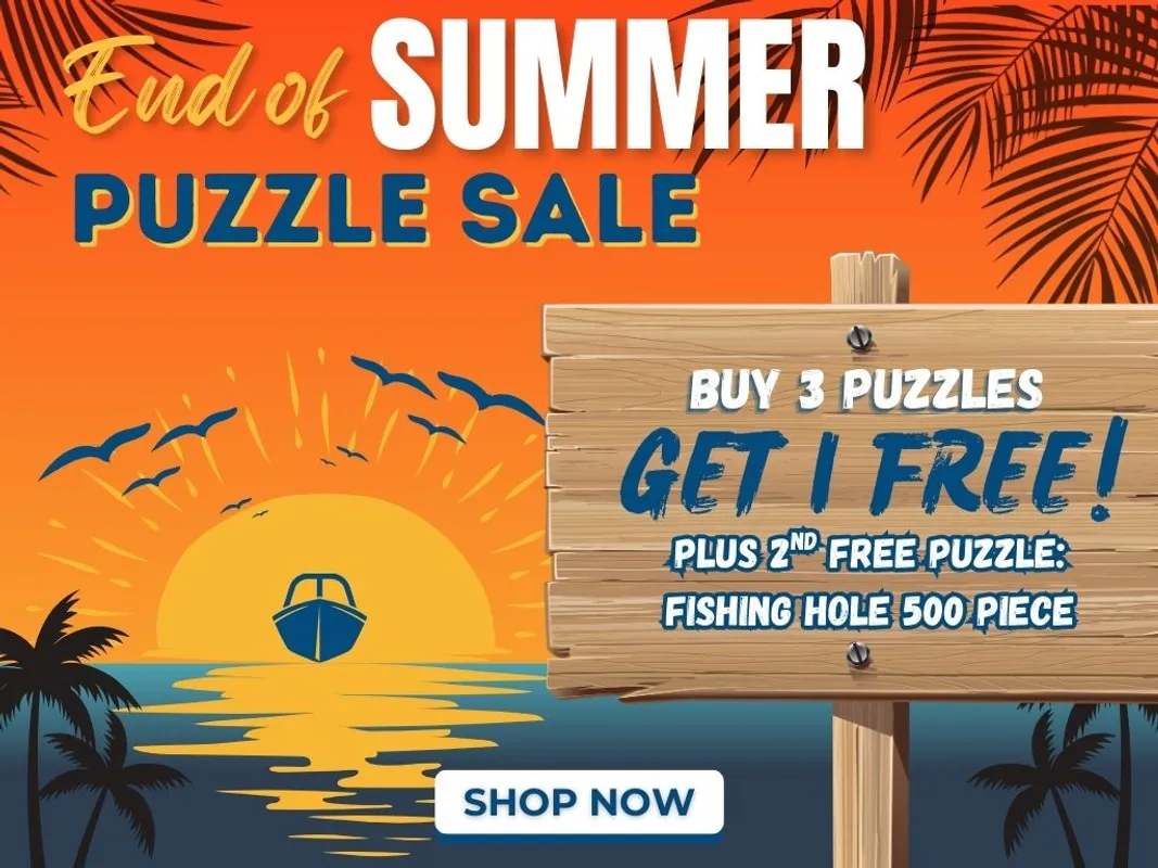 End of Summer Sale - Buy 3 Puzzles, Get 2 Free!
