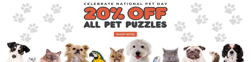 Celebrate National Pet Day with 20% Off Pet Puzzles