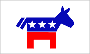 Democratic Party Flag - 3' x 5' - Nylon
