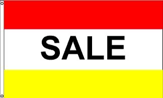 Sale Red & Yellow Message Flag - 3' x 5' - Nylon