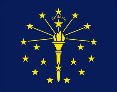 Indiana Flag Illustraion