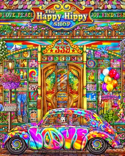 The Happy Hippy Shop 1000 Piece Jigsaw Puzzle