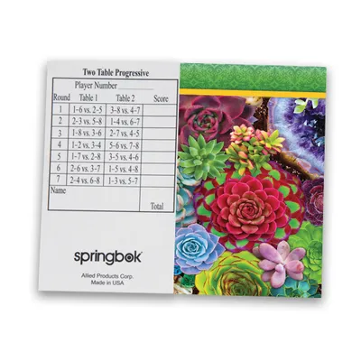 Succulents Tally Sheets Playing Cards Accessory