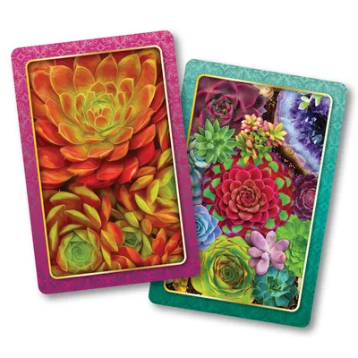 Succulents Standard Index Playing Cards Set