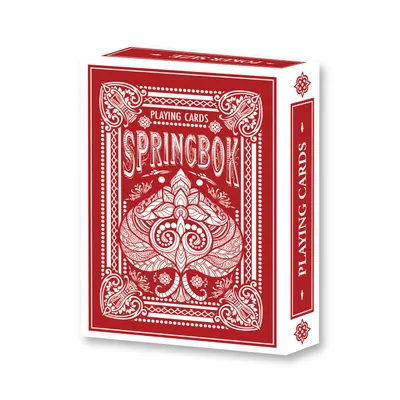 Springbok Red Standard Index Playing Cards Deck