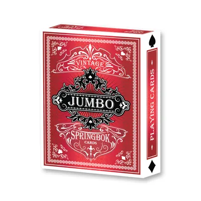 Springbok Vintage Red Jumbo Print Playing Cards Deck