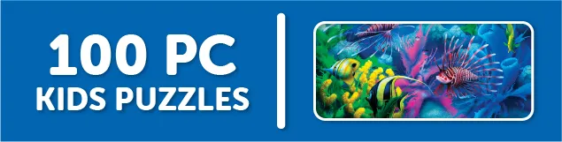100 Piece Kid's Jigsaw Puzzles Category Banner