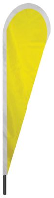 Yellow Teardrop Flag - 10' x 30" - Nylon