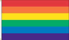 Rainbow Stick Flag - 4" x 6" - Endura-Gloss