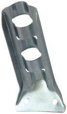Stamped Steel Flag Pole Bracket - For 3/4" Pole Diameter - Silver