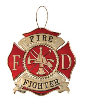 Firefighter Christmas Tree Ornament