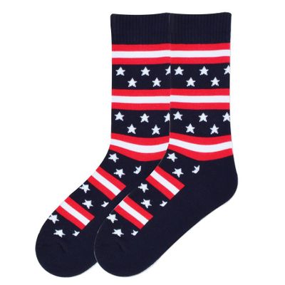 Men's Stars & Stripes Socks - Cotton Blend