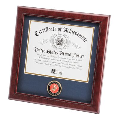 U.S. Marine Corps Medallion 8-Inch by 10-Inch Certificate Frame