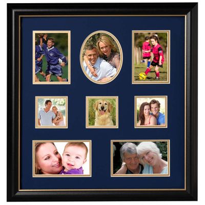 Decorative 16-Inch by 17-Inch Collage Picture Frame