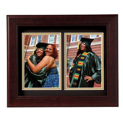 Decorative 4-Inch by 6-Inch Double Picture Frame