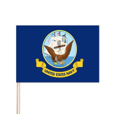 U.S. Navy Stick Flag - 12" x 18" - E-Polyester