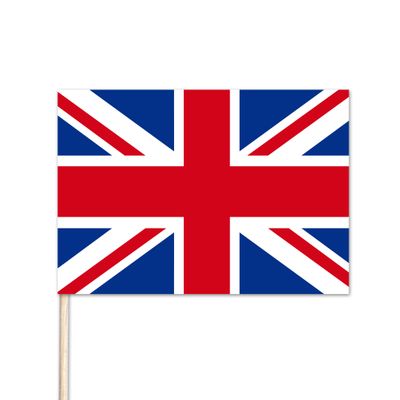 Union Jack World Stick Flag - 4' x 6' - Cotton