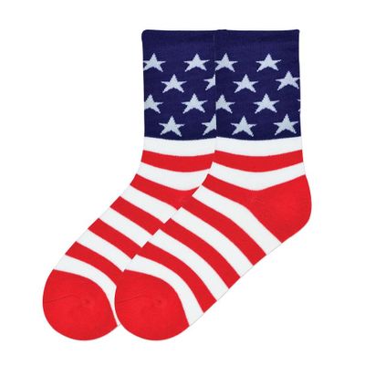 Women's American Flag Socks - Cotton Blend