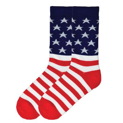 Men's American Flag Socks - Cotton Blend