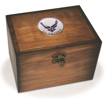 Air Force Wings Medallion Keepsake Box