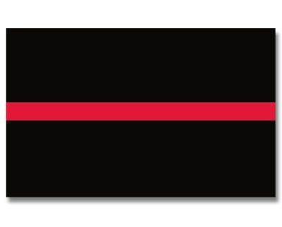 US Thin Red Line Flag - 3' x 5' - Sewn Nylon