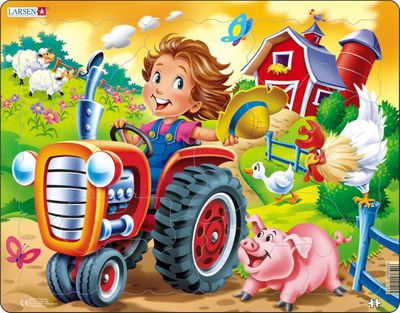 Farm Kid with Tractor 15 Piece Children's Jigsaw Puzzle