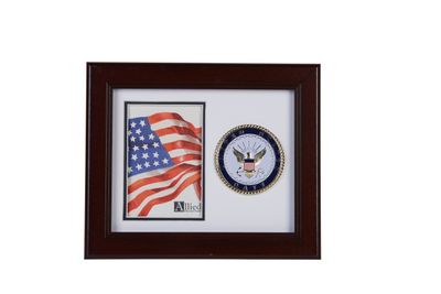 U.S. Navy Medallion 4-Inch by 6-Inch Portrait Picture Frame