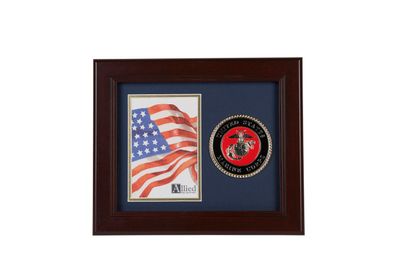 U.S. Marine Corps Medallion 4-Inch by 6-Inch Portrait Picture Frame