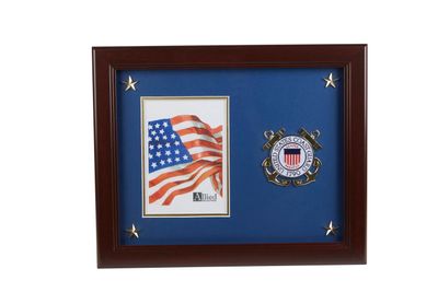 U.S. Coast Guard Medallion 5-Inch by 7-Inch Picture Frame with Stars