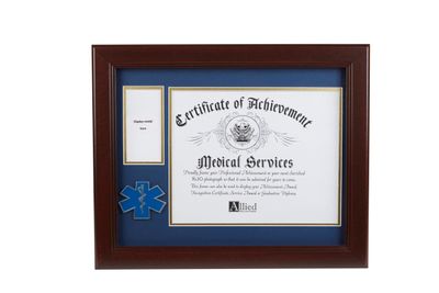 EMS Medallion 8-Inch by 10-Inch Certificate and Medal Frame