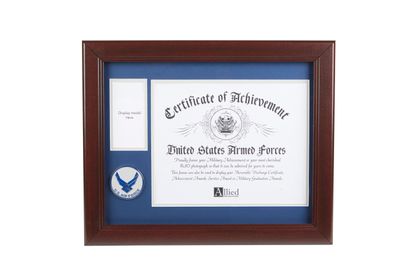 Aim High Air Force Medallion 8-Inch by 10-Inch Certificate and Medal Frame