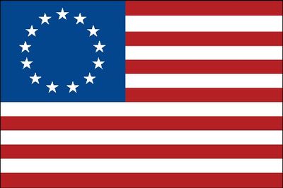 Betsy Ross Flag - 2' x 3' - Aniline Dyed Nylon