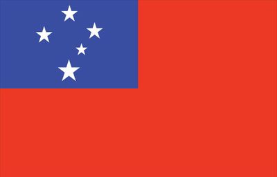 Western Samoa World Flag