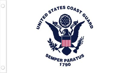 U.S. Coast Guard Flag - 3 x 5 - Polyester