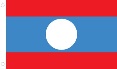 Laos World Flag