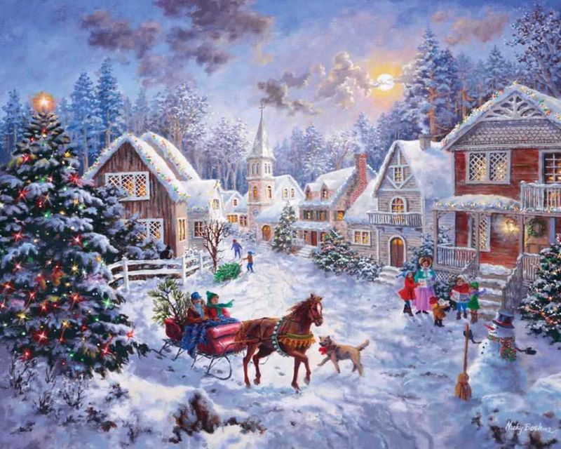 Night Before Christmas 1000 Piece Jigsaw Puzzle