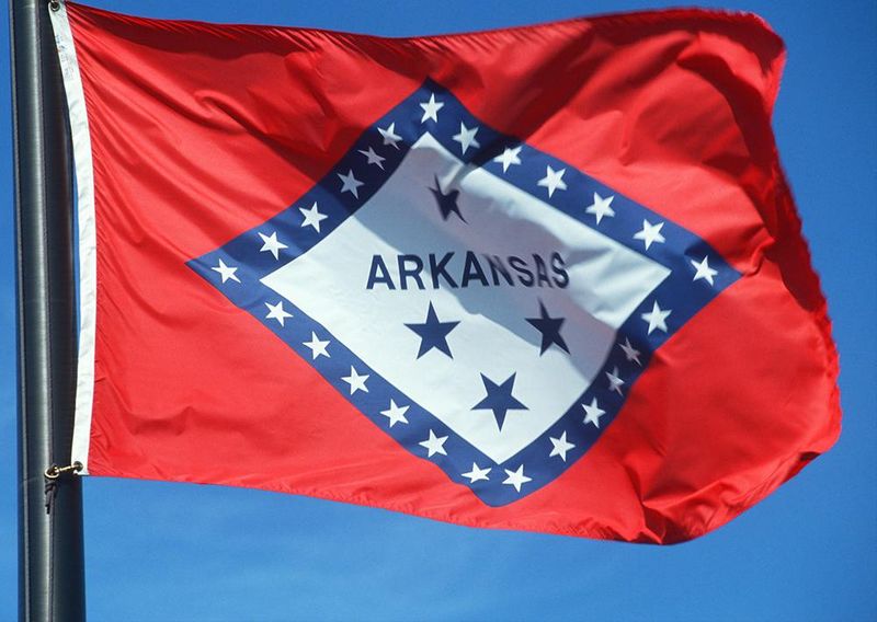 100% Polyester With Eyelets American State Flag Arkansas Flag 5 x 3 FT 