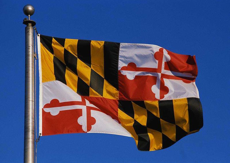 Details about   Maryland MD Polyester State Flags Desk Outside Waving Parade Marylander 12-P... 