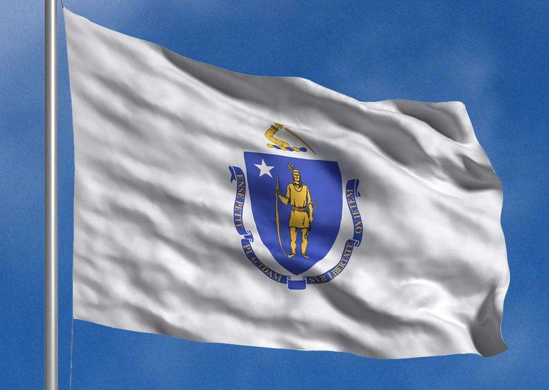 Printable Flag Of Massachusetts