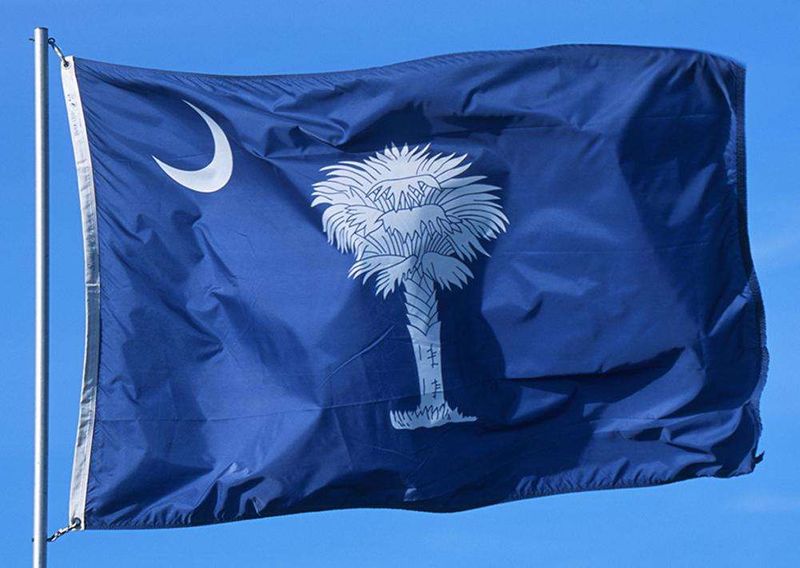 2X3 Nylon South Carolina State Flag  South Carolina Banner SC State Flag US Made 