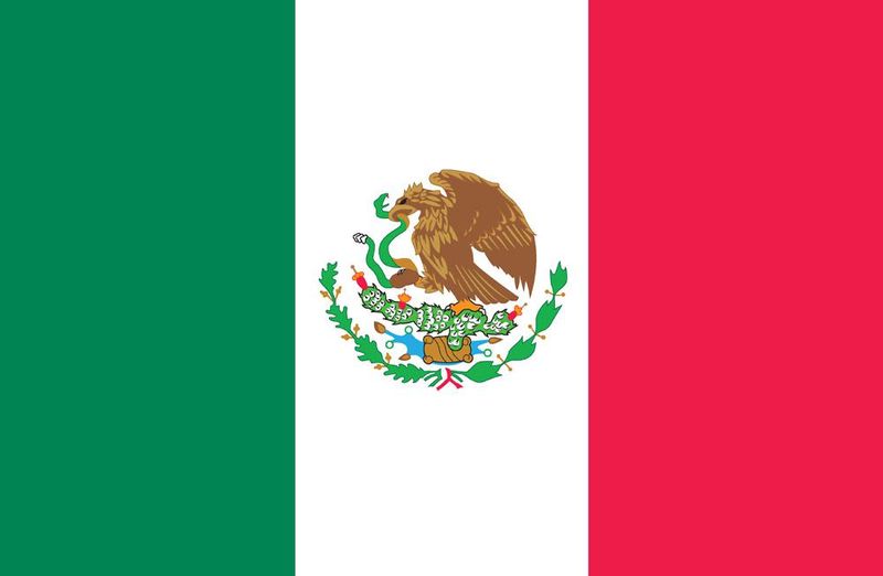 Mexico World Flags - Nylon & Polyester - 2' x 3' to 5' x 8'