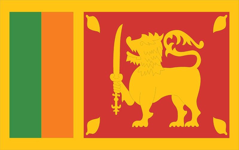 COUNTRY ASIA 3x2' 100% POLYESTER NEW 3 x 2 FT SRI LANKA FLAG
