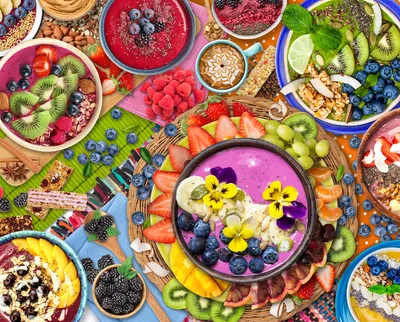 Smoothie Bowls 1000 Piece Jigsaw Puzzle