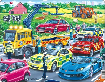 Rescue Vehicles 26 Piece Children's Jigsaw Puzzle